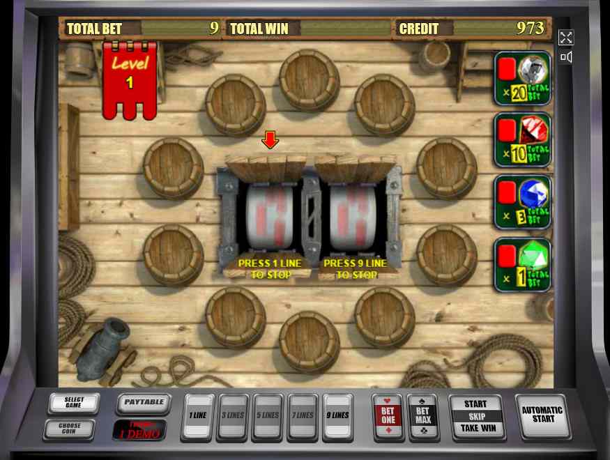 Бонусный раунд Pirate Бонусная игра слота Пират